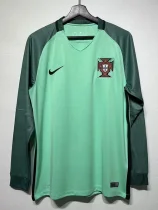 2016 Portugal Away Long Sleeve Retro Soccer Jersey(长袖)