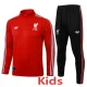 25-26 LIV Red Kids Half Pull Tracksuit #E2597(童装)(半拉链)