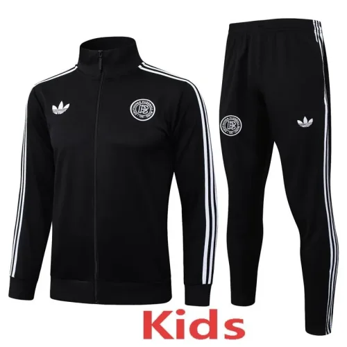 25-26 Germany Black Kids Jacket Tracksuit #E2590(童装)