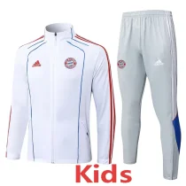 25-26 Bayern White Kids Jacket Tracksuit #E2585(童装)