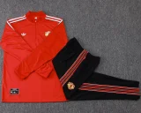 25-26 Man Utd Red Kids Half Pull Tracksuit #E2596(童装)(半拉链)