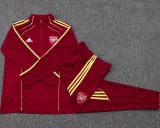 25-26 ARS Jujube red Kids Half Pull Tracksuit #E2583(童装)(半拉链)