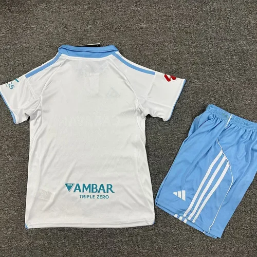 25-26 Zaragoza Home Kids Soccer Jersey