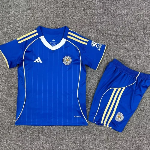 25-26 Leicester City Home Kids Soccer Jersey