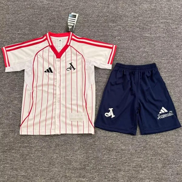 25-26 ARS White Casual Edition Kids Baseball Jersey