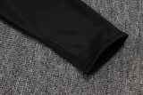 25-26 JUV Black Kids Half Pull Tracksuit #E25110(童装)(半拉链)