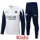 25-26 INT White Kids Half Pull Tracksuit #E25108(童装)(半拉链)