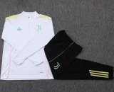 25-26 JUV White Kids Half Pull Tracksuit #E25117(童装)(半拉链)