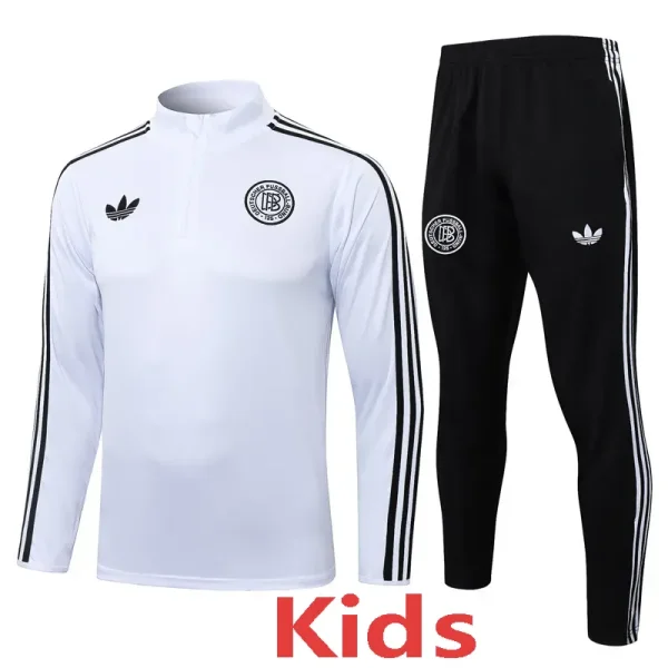 25-26 Germany White Kids Half Pull Tracksuit #E25115(童装)(半拉链)