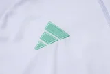 25-26 JUV White Kids Half Pull Tracksuit #E25117(童装)(半拉链)