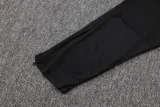 25-26 JUV Black Kids Half Pull Tracksuit #E25110(童装)(半拉链)