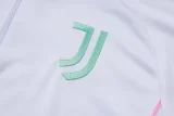 25-26 JUV White Kids Half Pull Tracksuit #E25117(童装)(半拉链)
