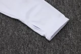 25-26 JUV White Kids Half Pull Tracksuit #E25117(童装)(半拉链)