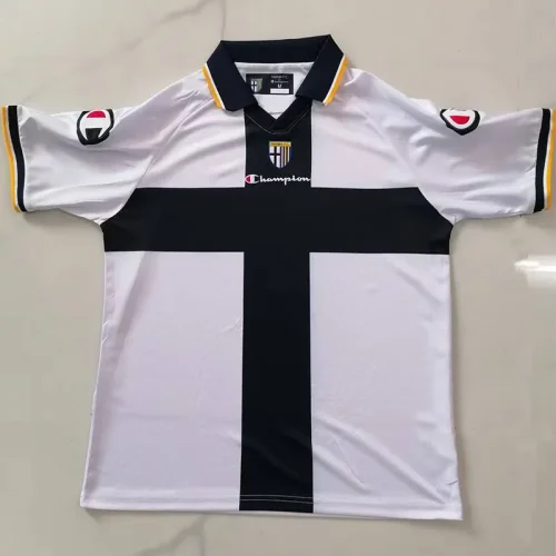 2005-2006 Parma White Retro Soccer Jersey