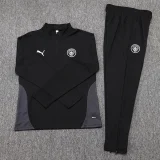 25-26 Man City Black Half Pull Tracksuit (半拉链)
