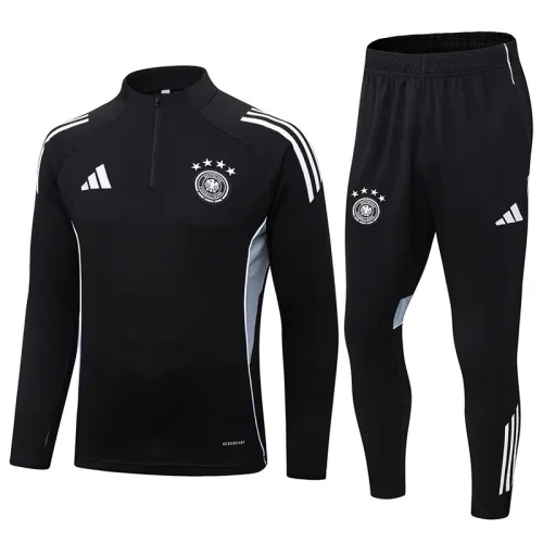 25-26 Germany Black Half Pull Tracksuit (半拉链)
