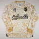 25-26 Palestina FC Yellow White Long Sleeve Training shirts (阿拉伯文)(长袖)