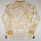 25-26 Palestina FC Yellow White Long Sleeve Training shirts (阿拉伯文)(长袖)