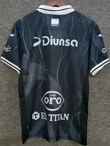 25-26 Motagua Black Fans Soccer Jersey 莫塔瓜