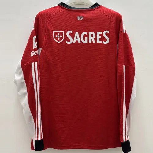 25-26 Benfica Home Long Sleeve Soccer Jersey (长袖)