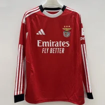 25-26 Benfica Home Long Sleeve Soccer Jersey (长袖)