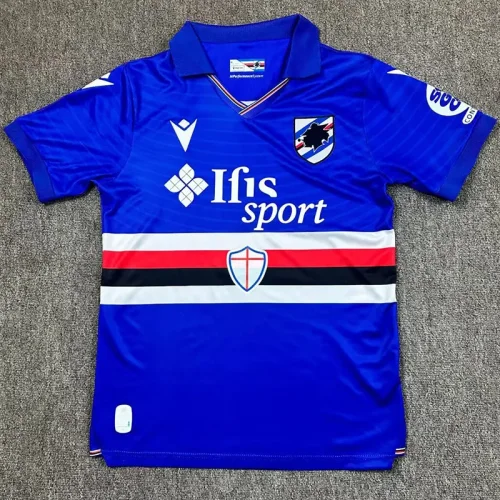 25-26 Sampdoria Home Fans Soccer Jersey