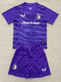 25-26 Feyenoord Purple Goalkeeper Kids Soccer Jersey