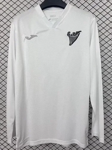 2025 Hibernian FC White 125th Anniversary Long Sleeve Soccer Jersey (长袖)