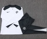 25-26 CHE White Half Pull Tracksuit #B2576(半拉链)