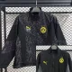 25-26 Dortmund Grey & Black Double Sided Windbreaker (双面风衣)