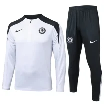 25-26 CHE White Half Pull Tracksuit #B2576(半拉链)