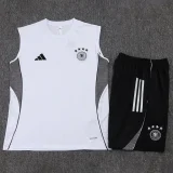 25-26 Germany White Tank top and shorts suit #D25163