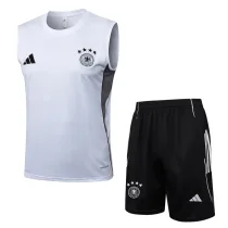 25-26 Germany White Tank top and shorts suit #D25163