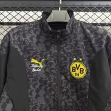 25-26 Dortmund Grey & Black Double Sided Windbreaker (双面风衣)