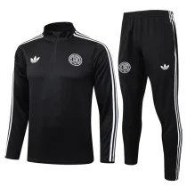 25-26 Germany Black Half Pull Tracksuit #B2579(半拉链)