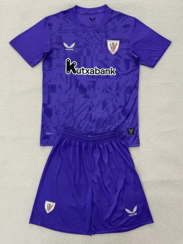 25-26 Bilbao Purple Goalkeeper Kids Soccer Jersey
