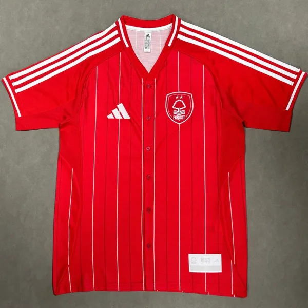 25-26 Nottingham Red Casual Edition Baseball Jersey