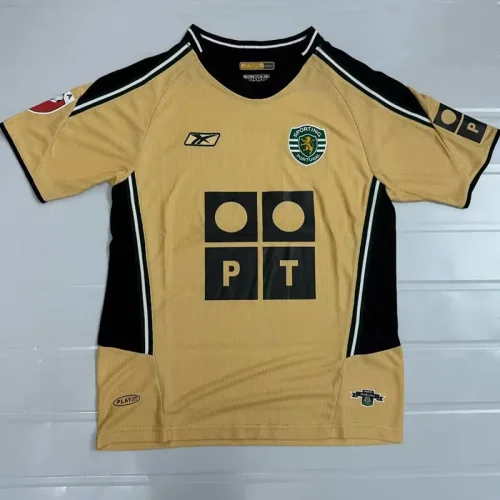 2003-2004 Sporting Lisbon Away Retro Soccer Jersey