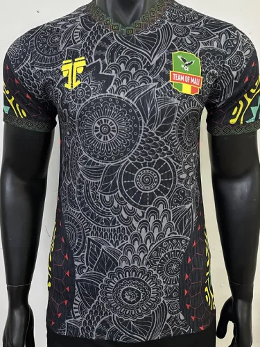 25-26 Mali Black Player Version Soccer Jersey