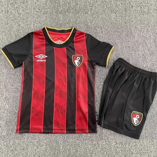 25-26 Bournemouth Home Kids Soccer Jersey