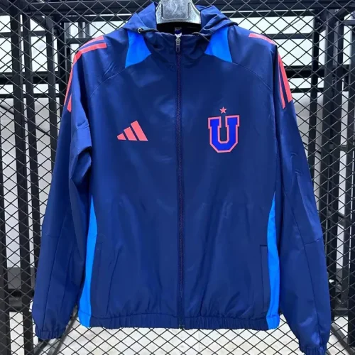 25-26 Universidad De Chile Royal blue Windbreaker