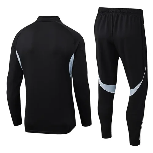 25-26 Algeria Black Half Pull Tracksuit (半拉链)