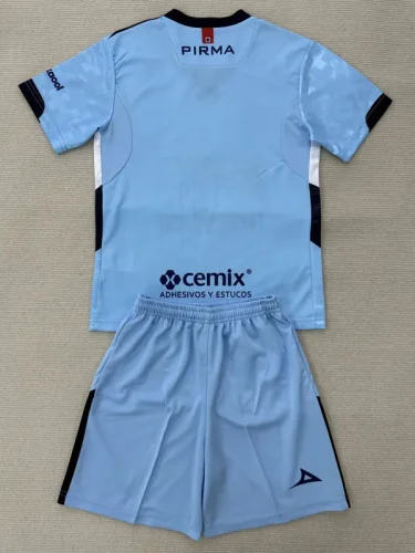 25-26 Cruz Azul Light blue GoalKeeper Kids Soccer Jersey