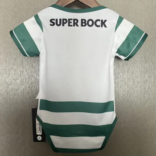25-26 Sporting Lisbon Home Baby Infant Crawl Suit