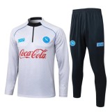 25-26 Napoli Light gray Half Pull Tracksuit #B2593(半拉链)