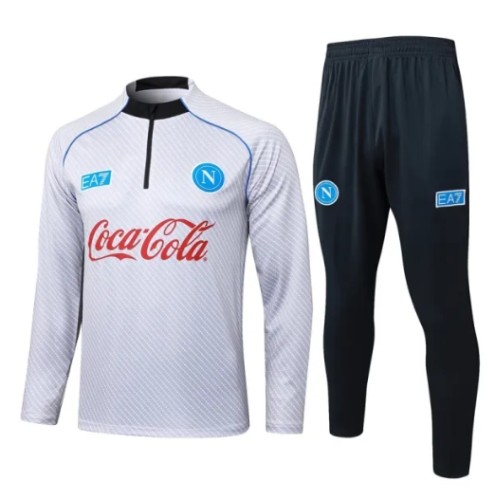 25-26 Napoli Light gray Half Pull Tracksuit #B2593(半拉链)