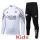 25-26 PSG Jordan White Kids Half Pull Tracksuit #E25133(童装)(半拉链)