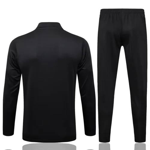 25-26 Germany Black Kids Half Pull Tracksuit #E25137(童装)(半拉链)