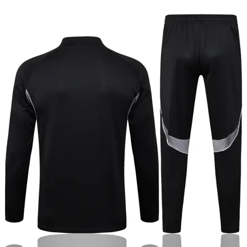 25-26 Argentina Black Kids Half Pull Tracksuit #E25130(童装)(半拉链)