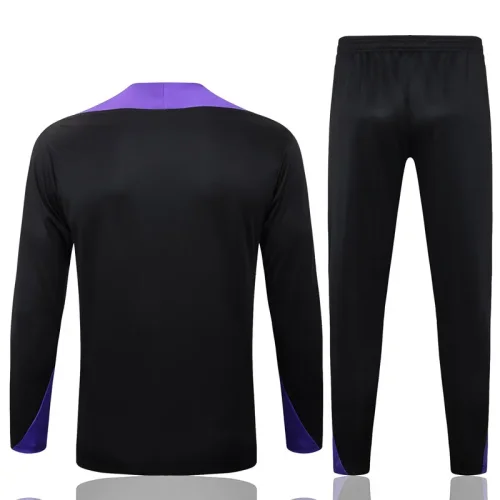 25-26 BAR Black Kids Half Pull Tracksuit #B2558(童装)(半拉链)